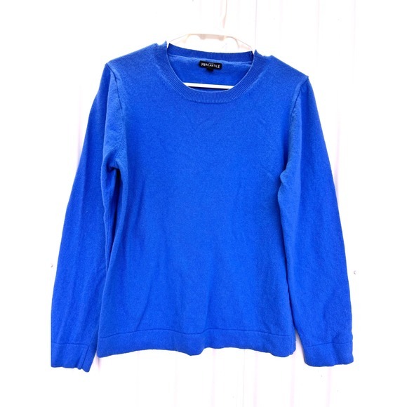 J. Crew Mercantile Sweaters - J Crew Mercantile Blue Crew Neck Long Sleeve Sweater Size L